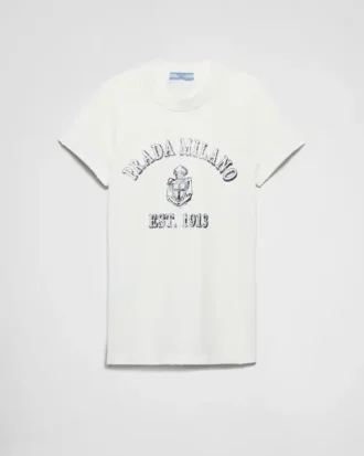 Camiseta de jersey estampada