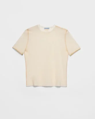 Camiseta de tul de algodón