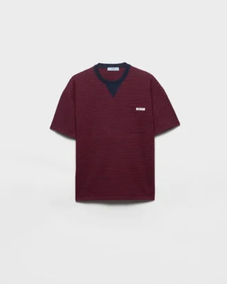 Camiseta oversize de jersey a rayas