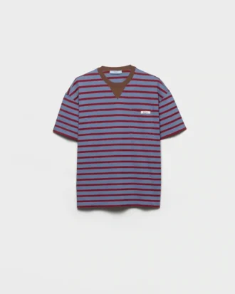 Camiseta oversize de jersey a rayas