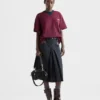 Camiseta oversize de jersey a rayas Camiseta oversize de jersey a rayas