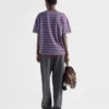 Camiseta oversize de jersey a rayas Camiseta oversize de jersey a rayas
