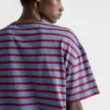 Camiseta oversize de jersey a rayas Camiseta oversize de jersey a rayas