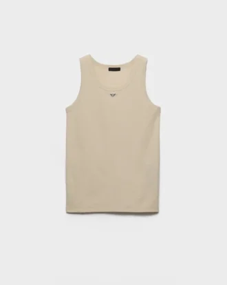 Camiseta sin mangas de algodón