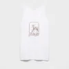 Camiseta sin mangas de algodón estampada Camiseta sin mangas de algodón estampada