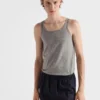 Camiseta sin mangas de cachemira y seda Camiseta sin mangas de cachemira y seda