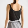 Camiseta sin mangas de cachemira y seda Camiseta sin mangas de cachemira y seda