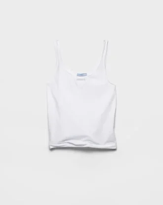 Camiseta sin mangas de jersey de algodón Camiseta sin mangas de jersey de algodón
