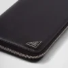 Cartera con cremallera de piel Saffiano Cartera con cremallera de piel Saffiano