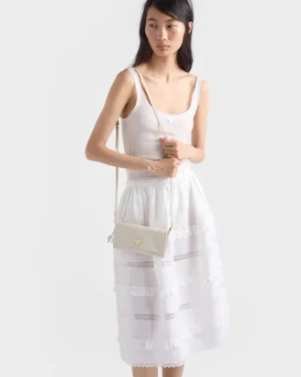 Cartera de piel con correa para el hombro