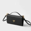 Cartera de piel Saffiano con correa para el hombro Cartera de piel Saffiano con correa para el hombro