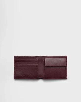 Cartera de piel Saffiano con monedero