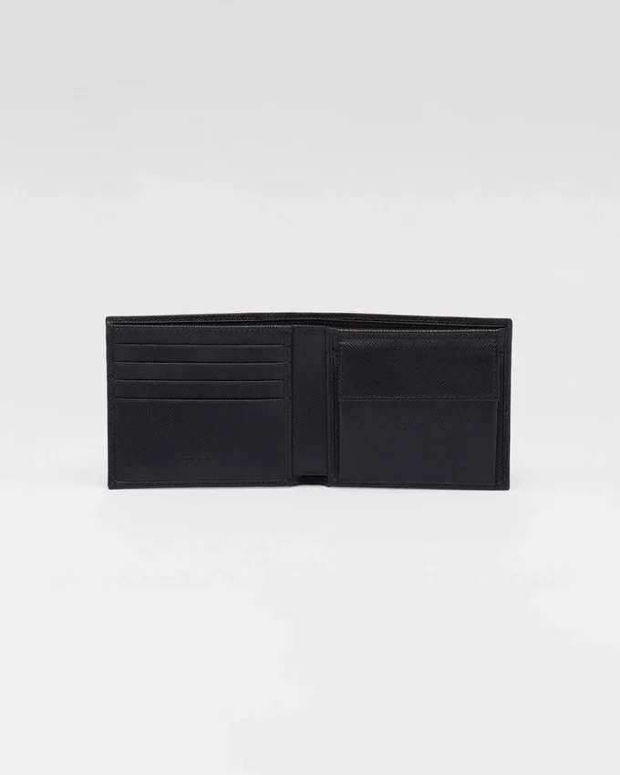 Cartera de piel Saffiano con monedero Cartera de piel Saffiano con monedero