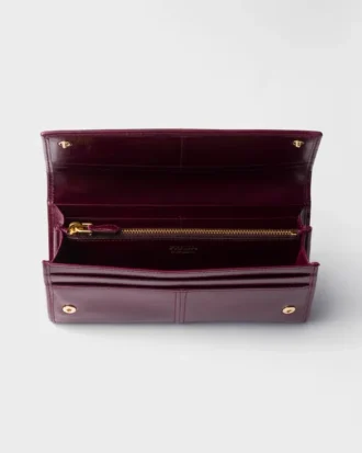 Cartera grande de piel
