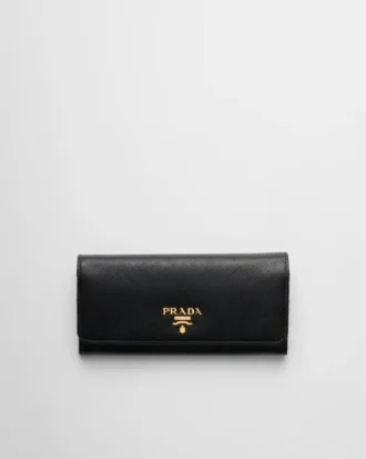 Cartera grande de piel Saffiano