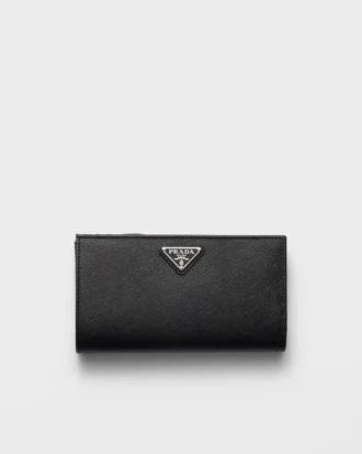 Cartera grande de piel Saffiano