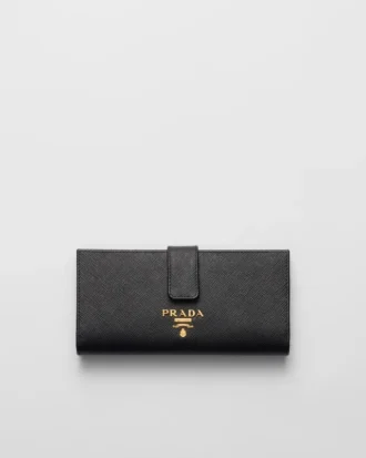 Cartera grande de piel Saffiano