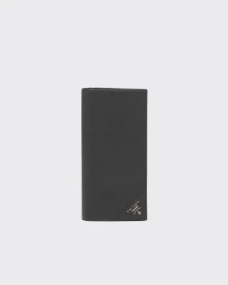 Cartera grande de piel Saffiano