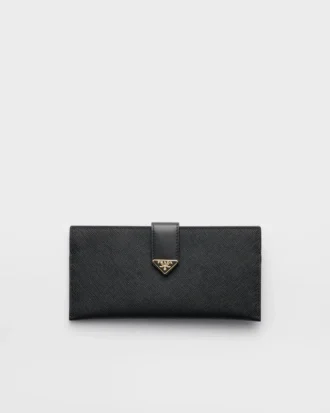 Cartera grande de piel Saffiano