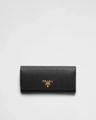 Cartera grande de piel Saffiano