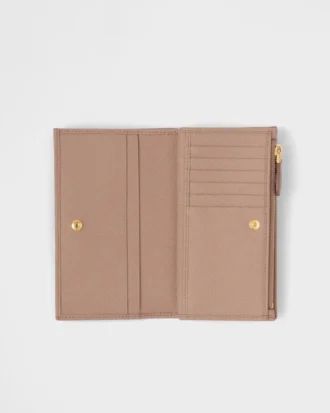 Cartera grande de piel Saffiano