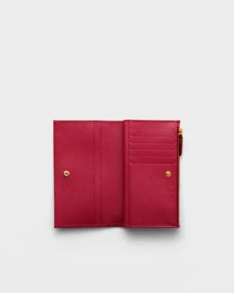 Cartera grande de piel Saffiano