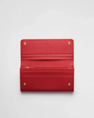 Cartera grande de piel Saffiano