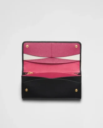 Cartera grande de piel Saffiano
