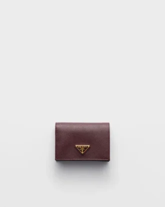 Cartera pequeña de piel Saffiano