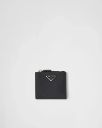 Cartera pequeña de piel Saffiano