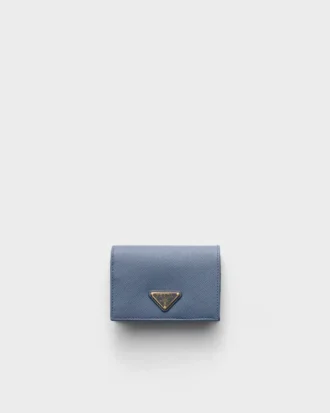 Cartera pequeña de piel Saffiano