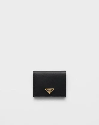 Cartera pequeña de piel Saffiano