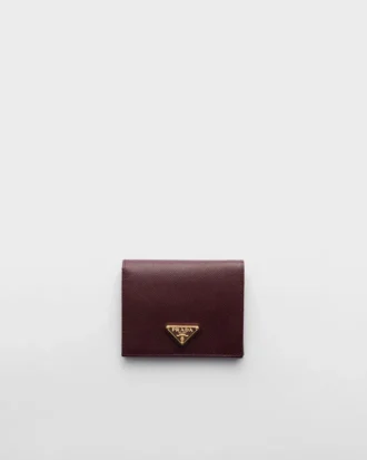 Cartera pequeña de piel Saffiano