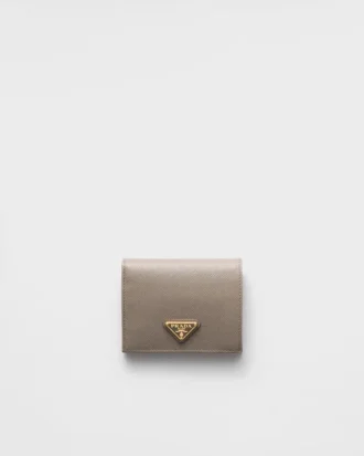 Cartera pequeña de piel Saffiano