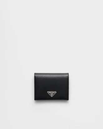 Cartera pequeña de piel Saffiano