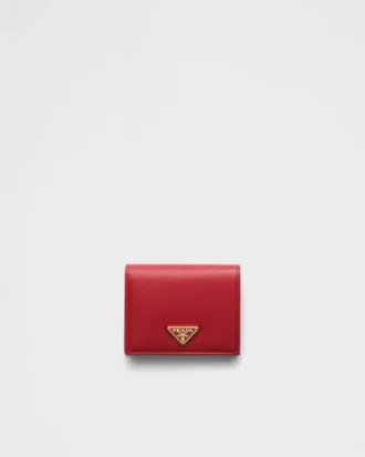 Cartera pequeña de piel Saffiano