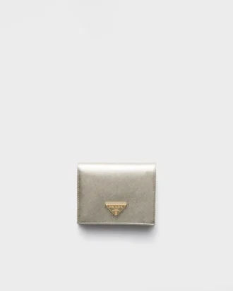 Cartera pequeña de piel Saffiano