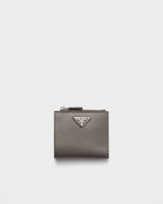 Cartera pequeña de piel Saffiano