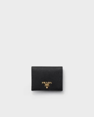 Cartera pequeña de piel Saffiano