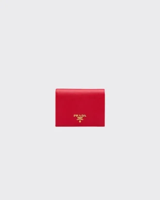 Cartera pequeña de piel Saffiano