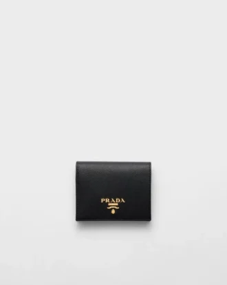 Cartera pequeña de piel Saffiano