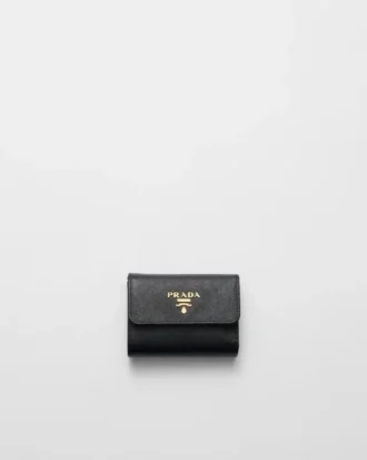 Cartera pequeña de piel Saffiano