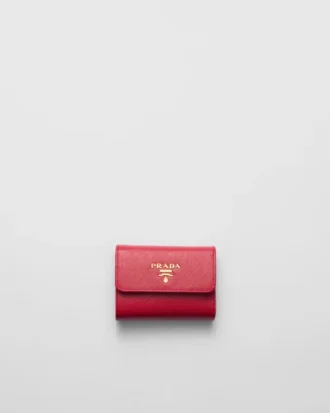 Cartera pequeña de piel Saffiano