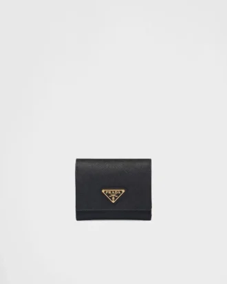 Cartera pequeña de piel Saffiano