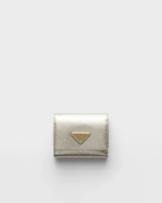 Cartera pequeña de piel Saffiano