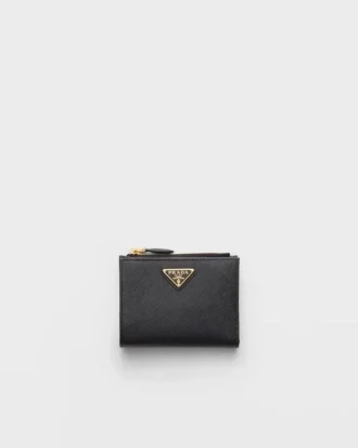 Cartera pequeña de piel Saffiano