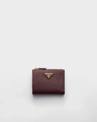 Cartera pequeña de piel Saffiano