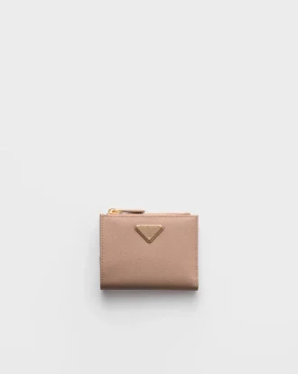 Cartera pequeña de piel Saffiano
