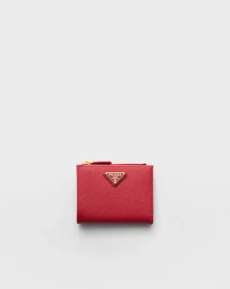 Cartera pequeña de piel Saffiano