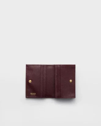 Cartera pequeña de piel Saffiano
